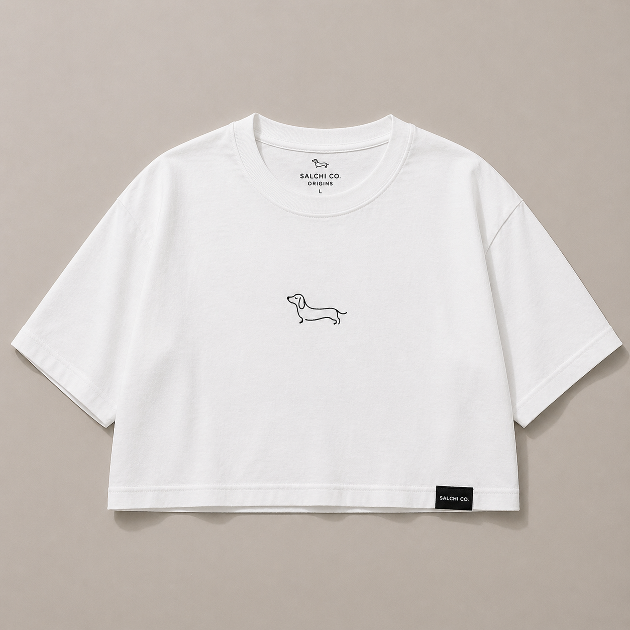 Crop Tee — White