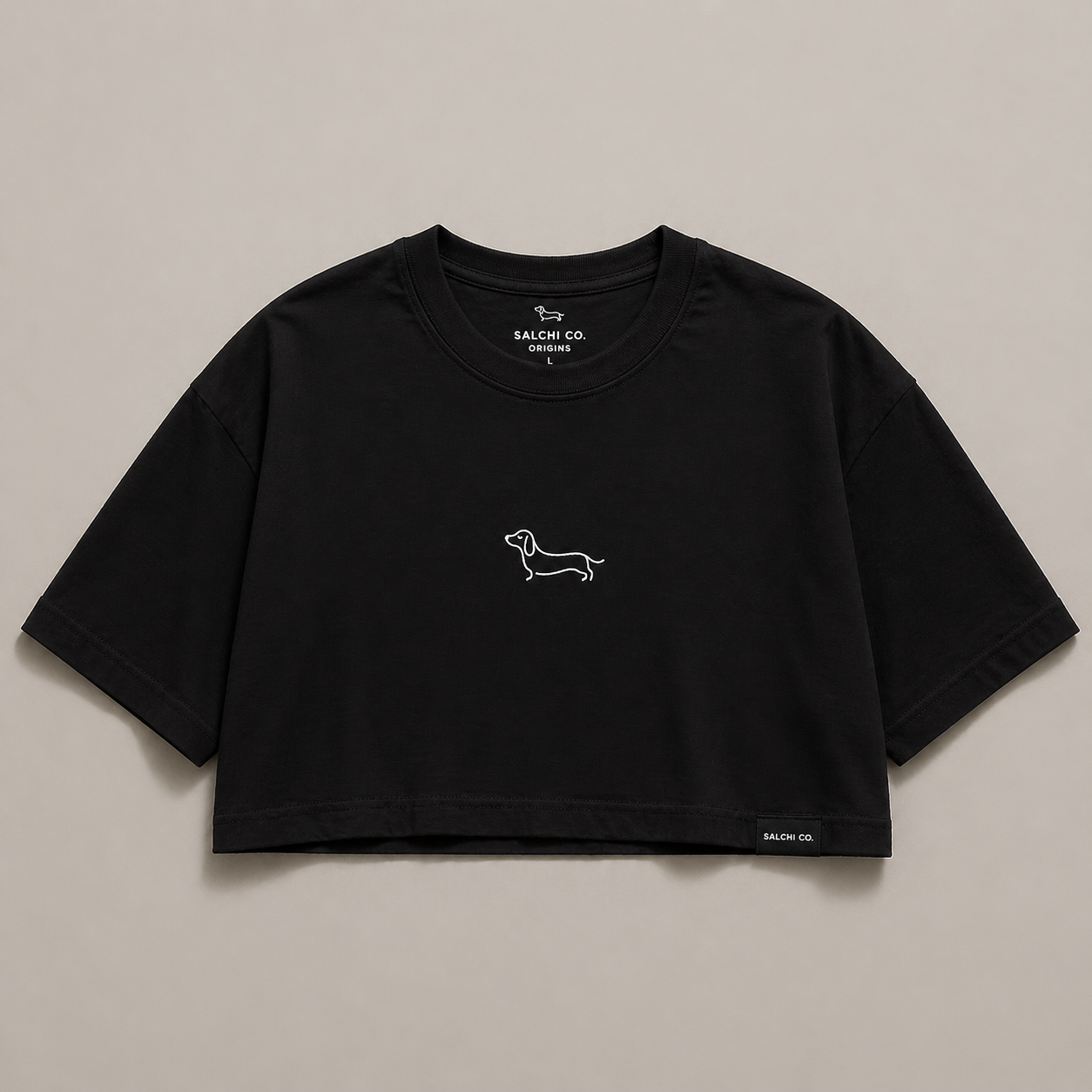 Crop Tee — Black