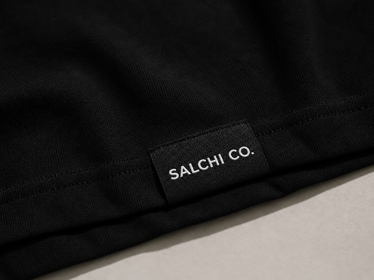 Polera Oversize Negra Premium 280 GSM | SALCHI CO