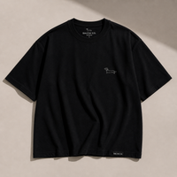 Polera Oversize Negra Premium 280 GSM | SALCHI CO