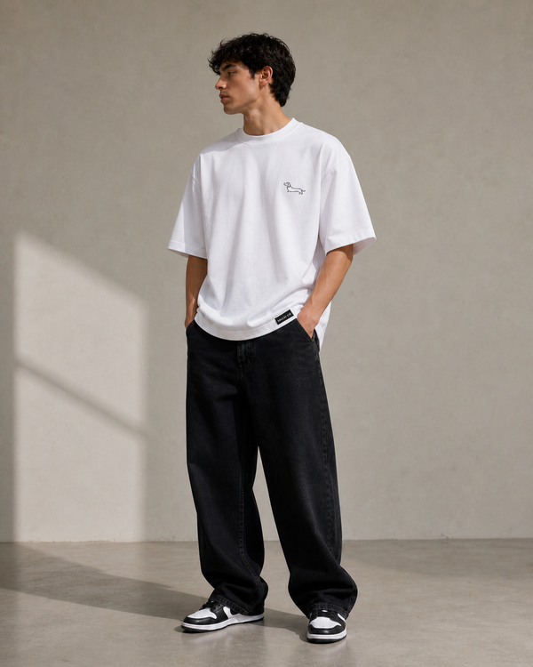 Polera Oversize Blanca Premium 280 GSM | SALCHI CO